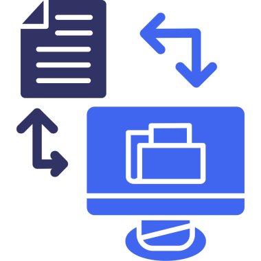 Dosya. Web simgesi basit illüstrasyon