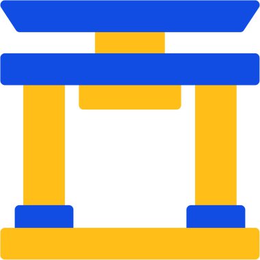 mimari yapı yapı simgesi düz stil