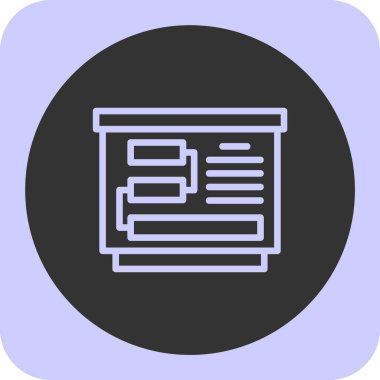 vektör belgesi düz illüstrasyon simgesi