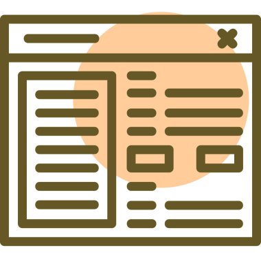 gazete simgesi vektör illüstrasyonu