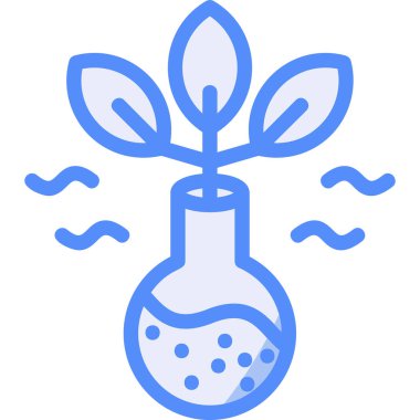 Bitki. Web simgesi basit illüstrasyon