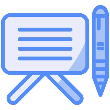 Kalem. Web simgesi basit illüstrasyon