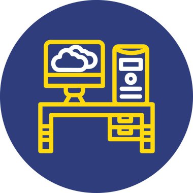 vektör bilgisayar simgesi, vektör illüstrasyonu