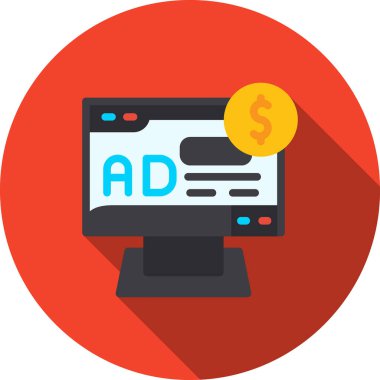 Pazarlama reklam ikonu