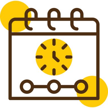 Saat. Web simgesi basit tasarım