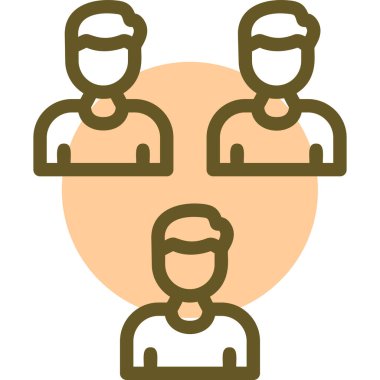 iş takımı simgesi, vektör tasarımı