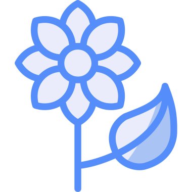 çiçek simgesi vektör illüstrasyonu