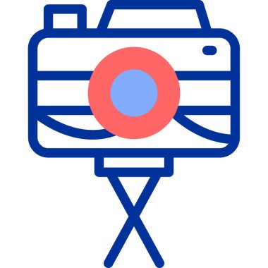 Kamera. Web simgesi basit illüstrasyon