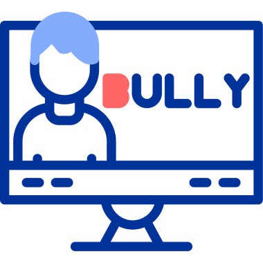 Zorbalık. Web simgesi basit tasarım