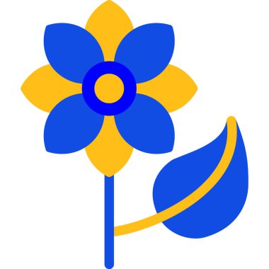 Bir çiçeğin vektör illüstrasyonu