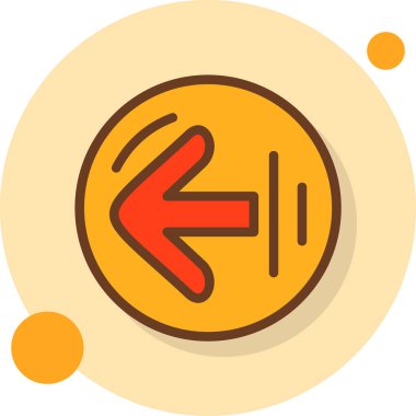 ok yönü simgesi doldurulmuş - taslak biçimi