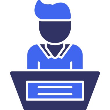 avatar. Web simgesi basit illüstrasyon