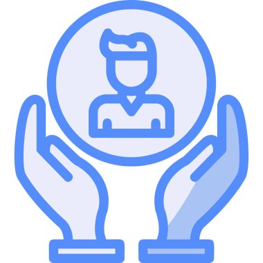 Bir çanta dolusu parası olan bir adamın vektör çizimi