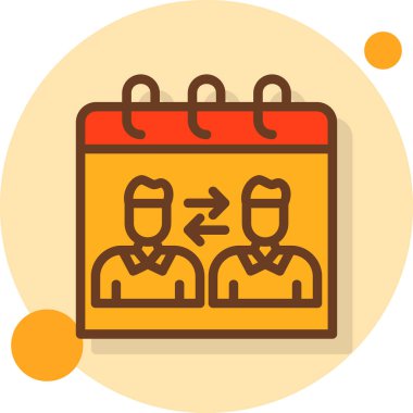 Takvim. Web simgesi basit illüstrasyon