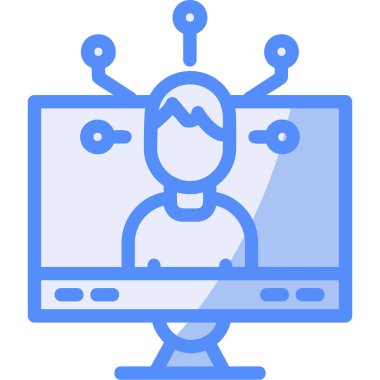 Bilgisayar simgesi. Web simgesi basit illüstrasyon