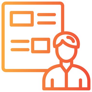 kullanıcı. Web simgesi basit tasarım