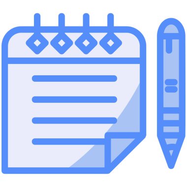 Not defteri. Web simgesi basit tasarım