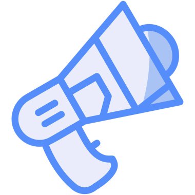 megafon ikonu. Basit tasarım