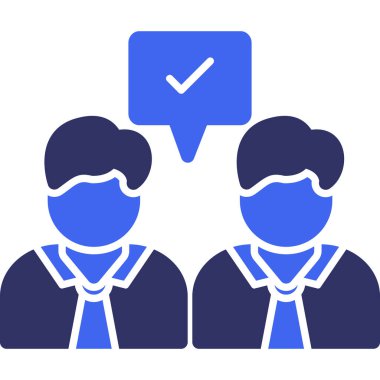 Oylama. Web simgesi vektör illüstrasyonu