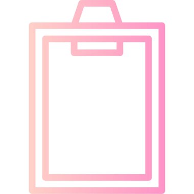 Alışveriş poşeti simgesi, taslak biçimi