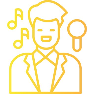 Gitarlı bir adamın vektör çizimi