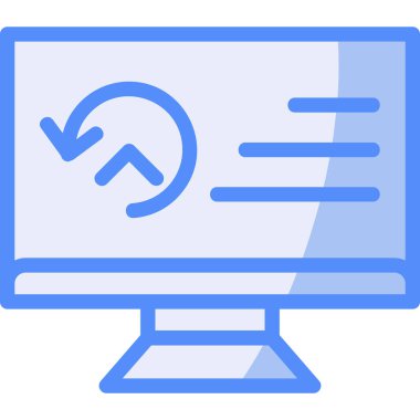 Dizüstü bilgisayar simgesi vektör çizimi