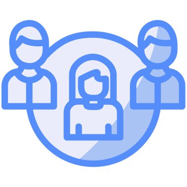 İnsan grubu. Basit resimleme