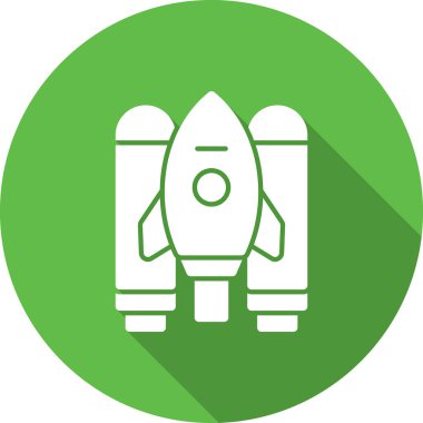 roket vektör simgesi modern basit illüstrasyon, grafik tasarımı için eps