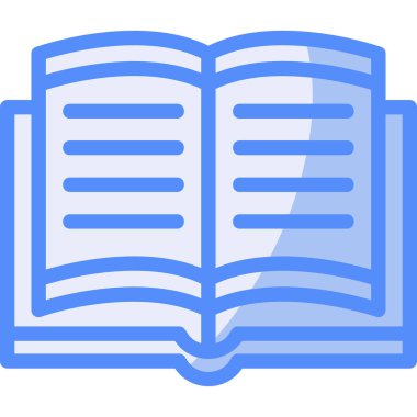 Kitap. Web simgesi basit illüstrasyon