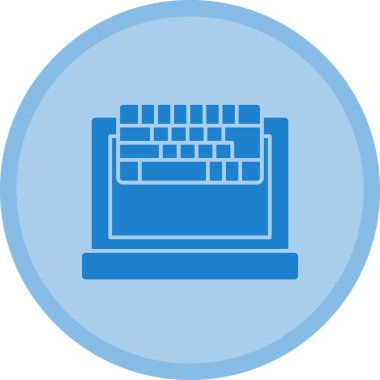 Bilgisayar klavyesi. Web simgesi basit illüstrasyon