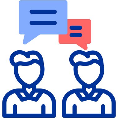 Konuş. Web simgesi basit illüstrasyon