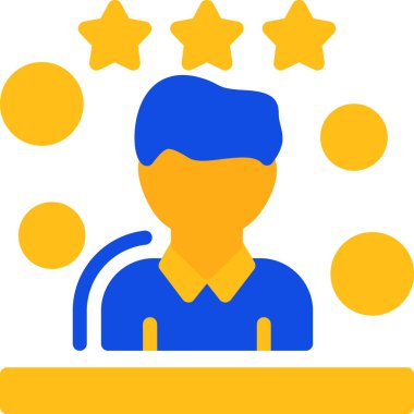 Müşteri derecelendirme geri besleme simgesi