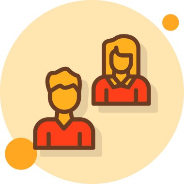 avatar insanlar grup simgesi düz stil