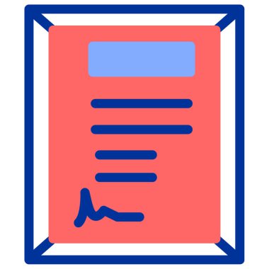 Dosya. Web simgesi basit illüstrasyon