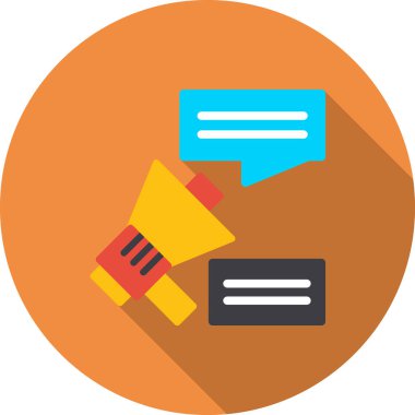 reklam tanıtım pazarlama simgesi - taslak biçimi