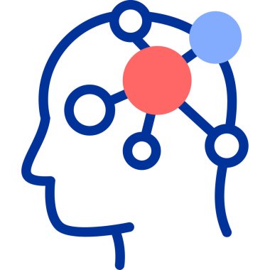 Beyin düşünme ikonu