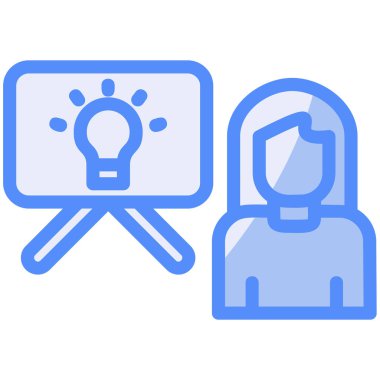 Fikir simgesi vektör illüstrasyonu