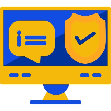 Bilgisayar. Web simgesi basit illüstrasyon