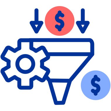 iş stratejisi renk vektör illüstrasyonu