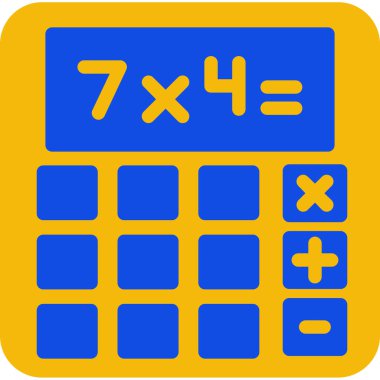 hesap makinesi simgesi, modern tasarım illüstrasyonu, vektör