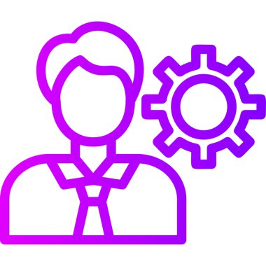 İş ikonu. vektör illüstrasyonu.