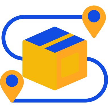 Teslimat. Web simgesi basit tasarım