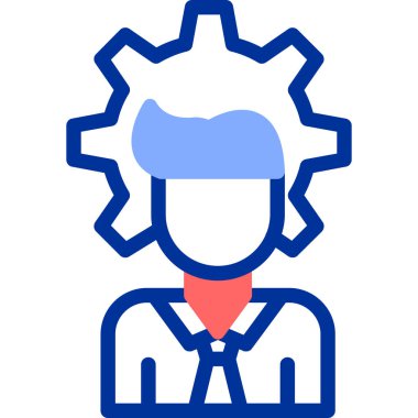 Mühendis. Web simgesi basit illüstrasyon