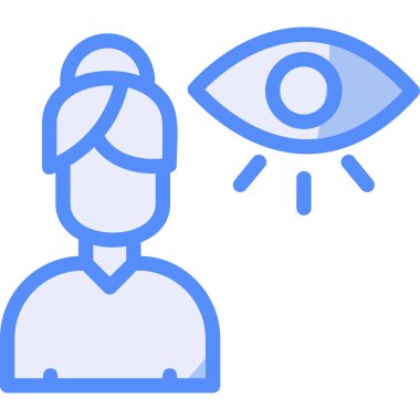 Göz. Web simgesi basit illüstrasyon