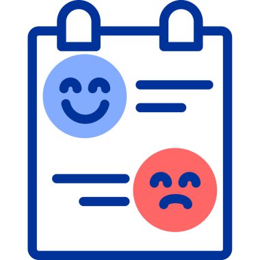 Basit vektör simgesi, geri bildirim illüstrasyonu