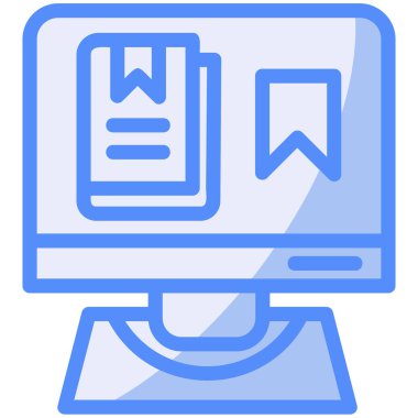 Bilgisayar monitörü simgesi. Beyaz arkaplanda izole edilmiş web tasarımı için ana bilgisayar vektör simgeleri