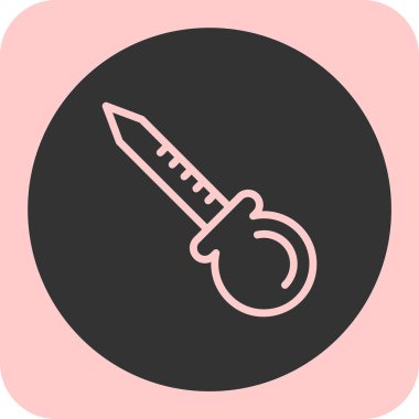 Beyaz arkaplanda izole edilmiş boya fırçasının vektör simgesi