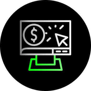 bilgisayar simgesi vektör illüstrasyonu