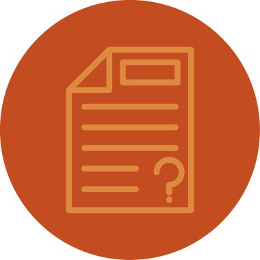 Belge. Web simgesi basit illüstrasyon