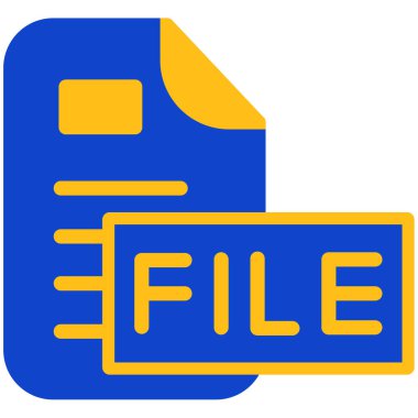 dosya biçimi simgesi, vektör illüstrasyonu